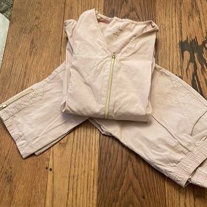 Pink cotton Jaanuu scrub set